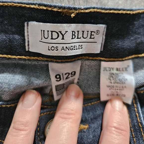 Judy Blue Womens Distressed Blue Jeans Size 9 - Picture 6 of 13